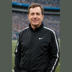 Nike Men's Black Windbreaker‎ Jacket with White Stripes